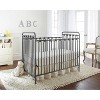 L.A. Baby Napa 3-in-1 Convertible Full Sized Metal Crib - Pebble Gray - 3 of 4