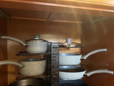 Serenelife 20 Piece Kitchenware Pots & Pans Set – Basic Kitchen Cookware,  Black Non-stick Coating Inside, Heat Resistant Lacquer (blue) : Target