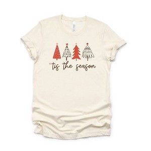 Simply Sage Market Women's Tis The Season Trees Short Sleeve Graphic Tee - 1 of 2