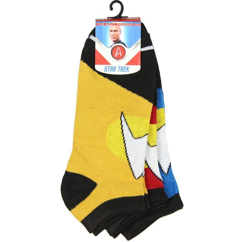 Star Trek Socks The Next Generation Ankle Socks (3 Pack) Multicoloured, 3 of 5