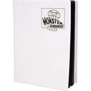 Monster Binder - 4 Pocket Trading Card Album - Matte White (Anti-theft Pockets Hold 160+ Yugioh, Pokemon, Magic the Gathering Cards) - 1 of 4