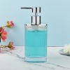Cameo Soap/Lotion Dispenser with Rust Proof Stainless Steel Pump, Non-Slip Protective Silicone Feet, Heavy Duty Glass - 2 of 4