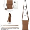 FATMOON Small Crossbody Bags for Women Leather Cell Phone Purse Bag Wallet with RFID Blocking Credit Card Slots - 3 of 4