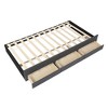 NicBex Twin Upholstered Bed Frame with Linen Headboard,Wood Platform Bed Frame with Trundle and 3 Drawers,No Box Spring Needed,Easy Assembly - 4 of 4