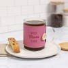 Pavilion Gift Company - Mom - 16 oz Wrapped Glass Mug with Coaster Lid - Drinkware - 2 of 4