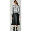 Women's Metallic Surplice Blouse - current air - 2 of 3