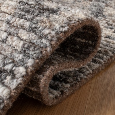 Gray Hand-Knotted Wool 8' x 10' Area Rug