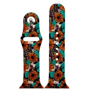 Olivia Pratt New Options Printed Silicone Apple Watch Band - 1 of 4