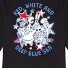 Boys' - SpongeBob SquarePants - Red, White and Deep Blue Sea Long Sleeve Graphic T-Shirt - 2 of 4