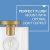 Lark Pippa 1 - Light Flush Mount in  Lacquered Brass - 3 of 4