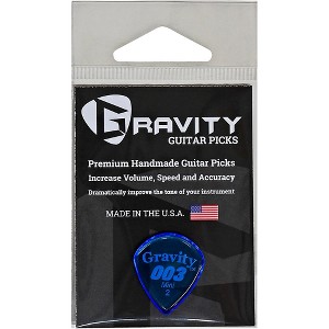 GRAVITY PICKS 003 J3 Mini Polished Blue Guitar Picks 2.0 mm - 1 of 1