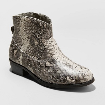 snake print booties target