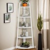 Hommoo 5-Tier Corner Shelf, 70" Tall Corner Ladder Shelf Small Bookshelf - 4 of 4