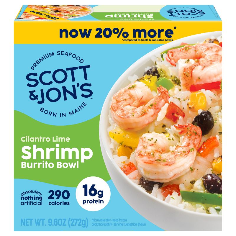 Scott &#38; Jon&#39;s Cilantro Lime Shrimp Rice Bowl Frozen Meal - 9.6oz, 1 of 9