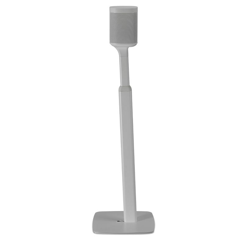 Flexson Height-Adjustable Floorstands for Sonos One or PLAY:1 - Pair (White), 5 of 14