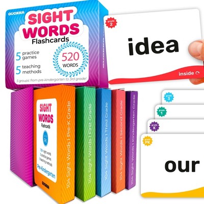 QUOKKA 520 Sight Words Flash Cards for Kids