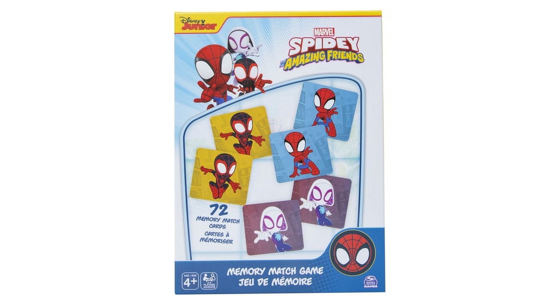 Spidey and His Amazing Friends Memory Matching Game - 72 Memory Cards