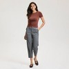 Women's Straight-Leg Trousers with Front Pleat - A New Day™ Gray Striped - 2 of 4