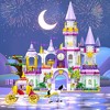 HogoKids Purple Girls Castle STEM Building Toys, 998 PCS Pink Princess Castle and Carriage Creative Building Blocks Sets for Girls 8+ - 2 of 4