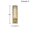 Possini Euro Design Possini Euro Bailey 16" High Brass and Ribbed Clear Glass Wall Sconce - 4 of 4