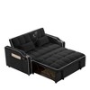 NicBex Modern 3-Length Velvet Convertible Sofa Bed Foldable Pull-Out Couch with Adjustable Back Swivel Phone Stand & Ashtray Easy Assembly - 3 of 4