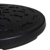 Northlight Black Flat Round Resin Base Stand for Patio Umbrella - 21lbs - 3 of 4