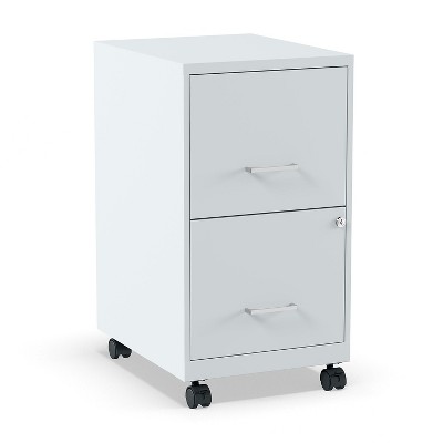 Staples 2-Drawer Light Duty Vertical File Cabinet Locking Letter Gray 18" (24363) ST60053-CC