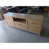 Wooden 6-Door TV Cabinet - Rustic Storage Console with Ample Space for Media, Home Decor, and Electronics - Stylish Entertainment Center - 3 of 3