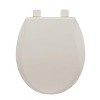 17" Round Toilet Seat with Toddler Seat Built in - for Both Adult & Child, with Soft-Close Lid, Safe PP Material, Easy Installation & Release, Almond - 3 of 4