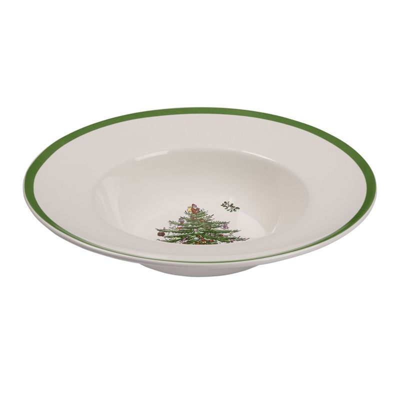 Spode Christmas Tree Rimmed 10 Inch Pasta Bowl - 10 Inch, 2 of 5