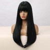 Jessie's Wig 24 Inch Straight Wig With Bangs Wig Synthetic Wig Black 1 Pc/Pack - 3 of 3