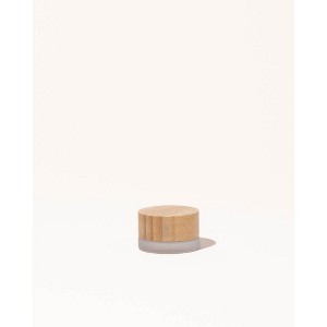 makesy 0.17oz / 5ml frosted glass & bamboo jar - 1 of 2