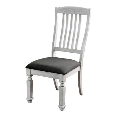 Irena Cushioned Wood Dining Chair Winter White - HOMES: Inside + Out