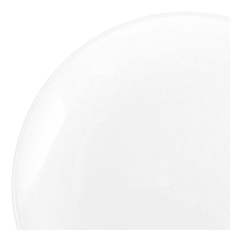 Smarty Had A Party 7.5" Solid White Organic Round Disposable Plastic Appetizer/Salad Plates (120 Plates), 2 of 3