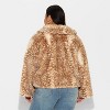 Women's Faux Fur Jacket - Wild Fable™ Tan Deer Hide - 3 of 3