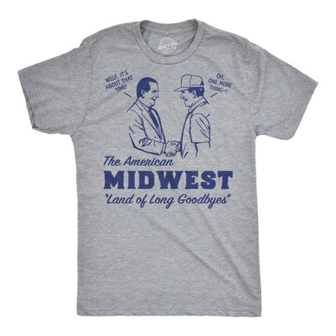 Мужские футболки Crazy Dog T-Shirts, Inc. Mens Funny T Shirts The American Midwest Sarcastic USA Graphic Novelty Tee for Men - Crazy Dog Men's T Shirt With Sarcastic Sayings Light Grey L