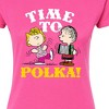 Women's - Peanuts - Time To Polka Fitted Graphic T-Shirt - 2 of 4