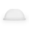 Vegware Lid for 8-16 oz Bella Pots Dome w/ Hole Clear PLA Compostable - Case of 1000 - 2 of 3