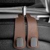 TruAIR Car Headrest Hooks - 2 Pack Handbag Organizer Accessories - 2 of 4