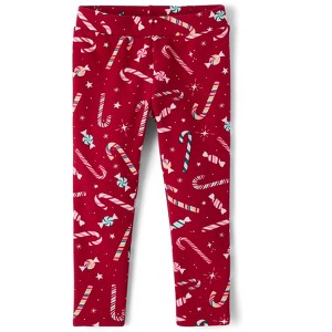 The Children's Place Baby Girls Holiday Winter Warm Leggings - 1 of 4