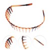 Unique Bargains Women's Flower Edge Anti-Slip Toothed Hairband Amber 1 Pc - 2 of 4