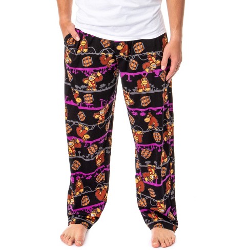 Nintendo Adult Donkey Kong Gameboard Pajama Sleep Lounge Pants (large ...
