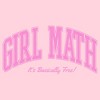 Junior's Women Lost Gods Girl Math It's Basically Free T-Shirt - image 2 of 4