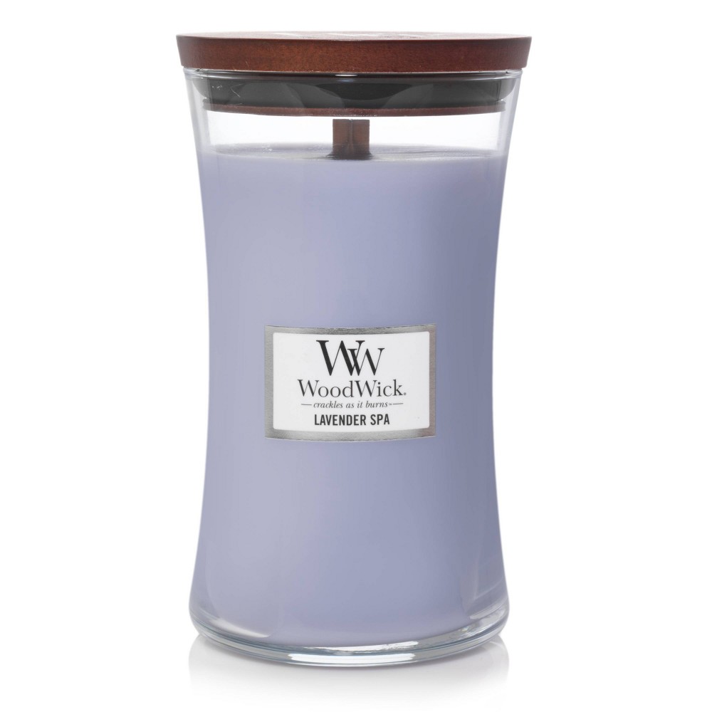 Photos - Other interior and decor WoodWick 21.5oz Large Hourglass Jar Candle Lavender Spa  