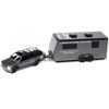1997 Chevrolet Tahoe "SWAT" Custom Gray Metallic and Black w/Camper Trailer 1/64 Diecast Model Car by Johnny Lightning - 2 of 3