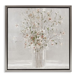 Stupell Industries Neutral Flower Vase Arrangement, 25" x 25" - 1 of 4