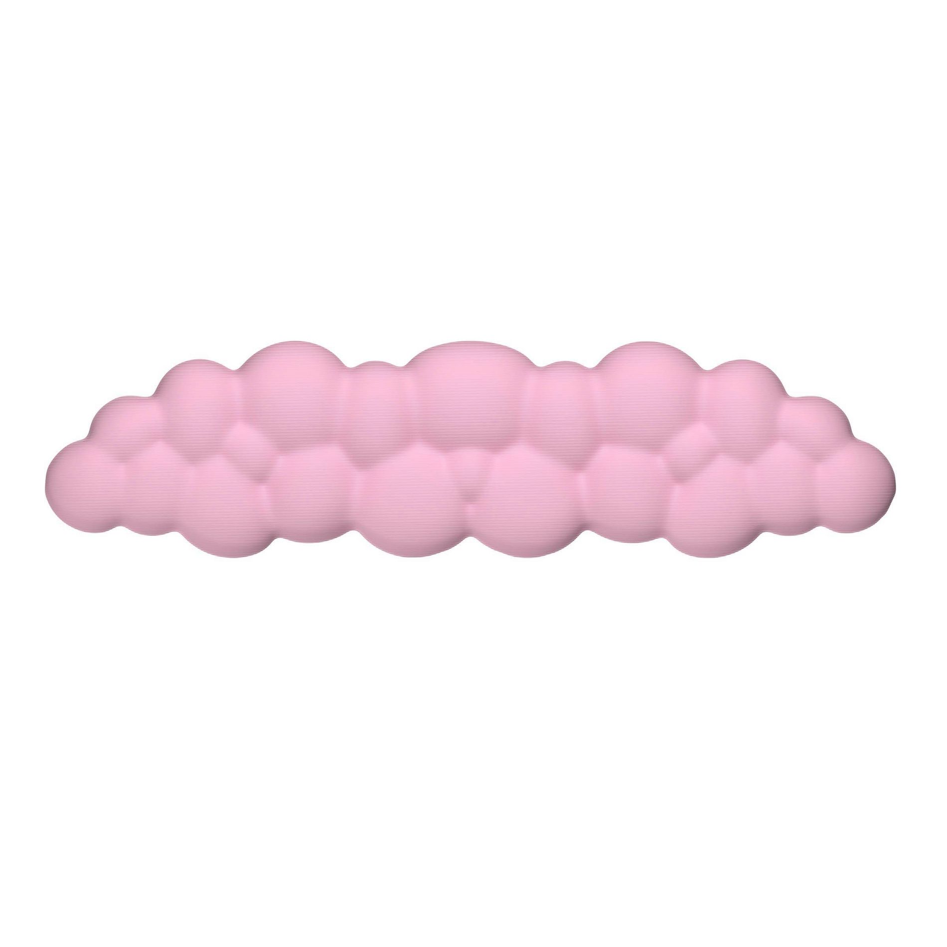 Gems Cloud Keyboard Wrist Rest - Pink: Foam Non-Skid Base, 16.89"x4.31"x0.94"