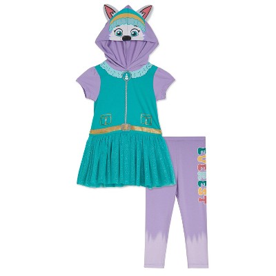 Conjunto Paw Patrol Infantil - Camiseta E Legging - Meninas - Personagens Marshall Chase Rubble