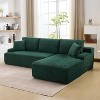 106" Cloud Sectional Couch Modern Modular L Shape Sofa with Chaise Deep Seat Comfy Fluffy Corduroy Upholstered Couches for Living Room Bedroom - 4 of 4