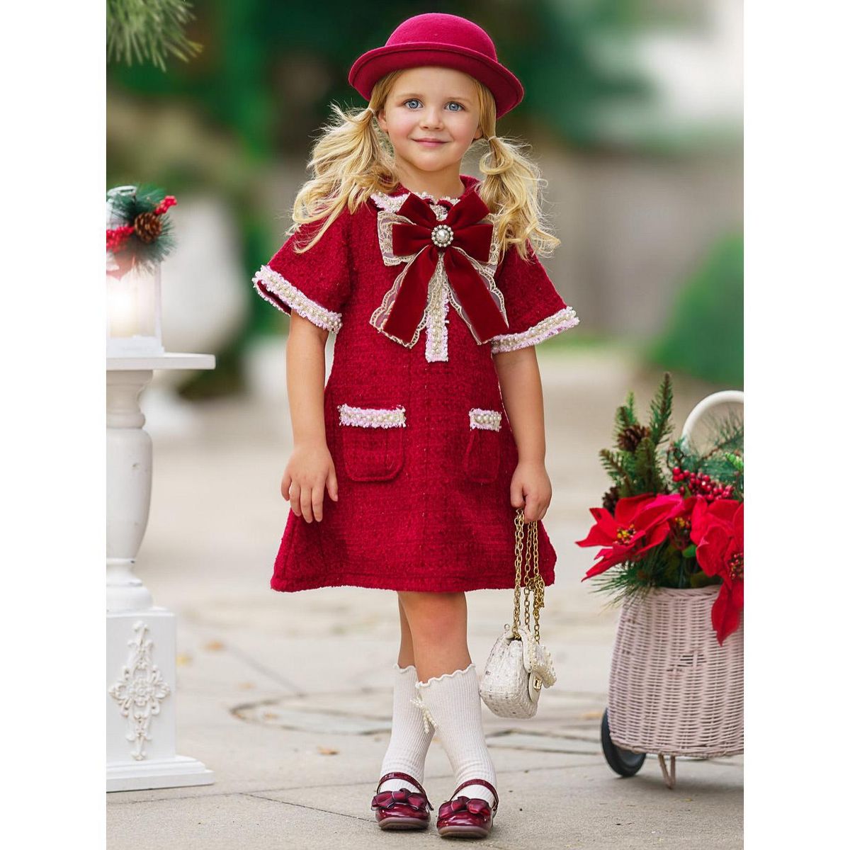 Cozy Meets Chic Tweed Dress Mia Belle Girls - thumbnail 6